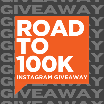 Road to 100k IG Giveaway Graphic