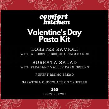 Comfort Kitchen Valentine's Day Menu