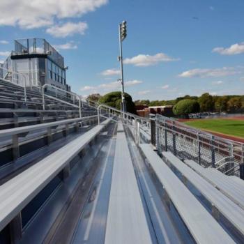 Mill finished bleachers