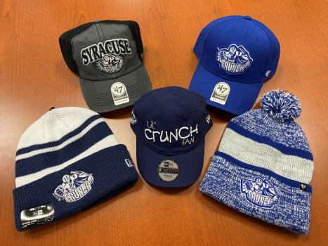 Syracuse Crunch variety of caps and winter hats