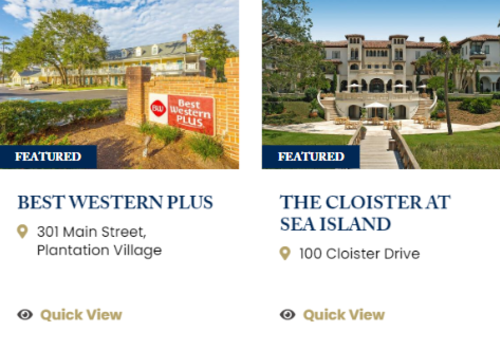 These are examples of featured listings that will be on specific pages of goldenisles.com.
