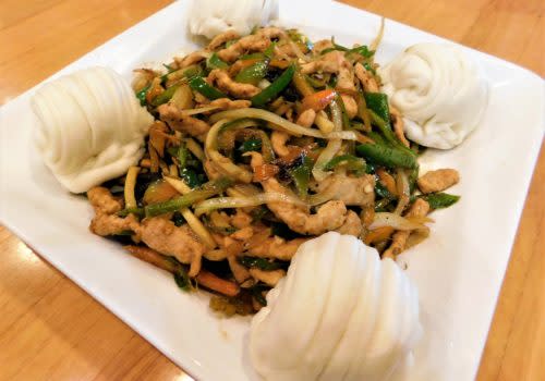 plate of Chinese food