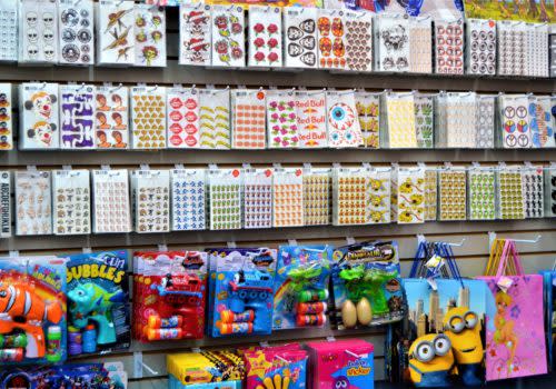 wall of stickers