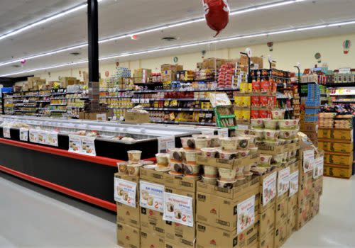 inside supermarket