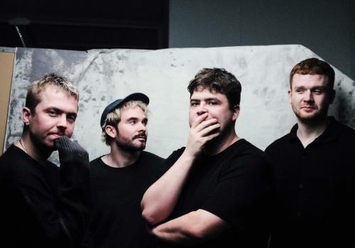 BDRMM band featuring Conor Murrary in black t-shirts