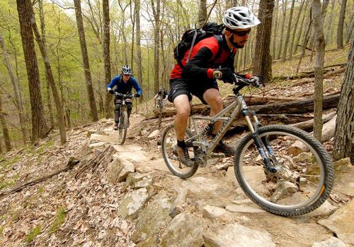 Mountain biking at Brown County State Park