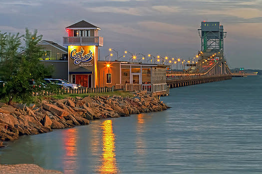 Cindy's Office - James River Bridge & Crab Shack by Jerry Gammon