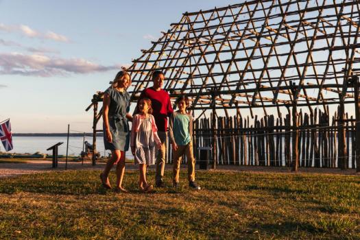 Family in Jamestown