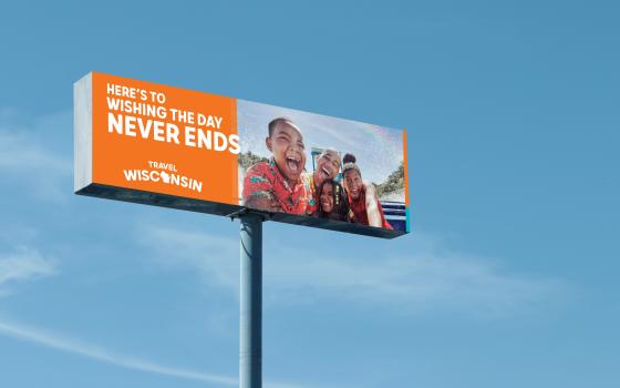 Wishing the day never ends billboard mockup