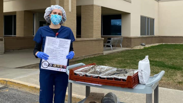 Team Radius feeds healthcare workers