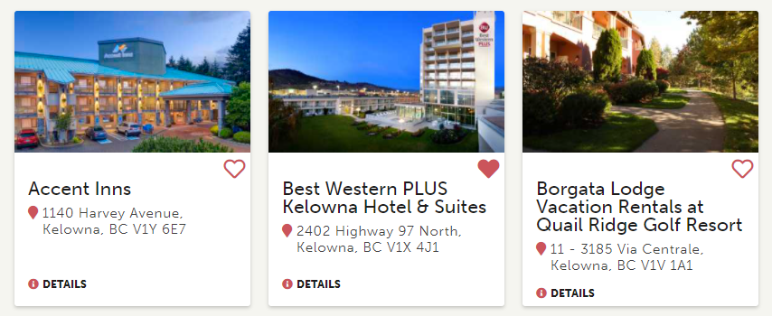 Itinerary Builder Listing Examples
