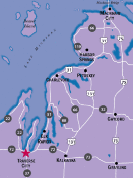 Traverse City Area Map