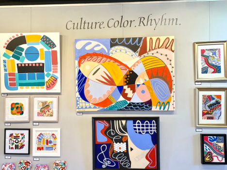 Colorful Art at Little Green Store