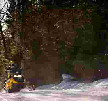 Snowmobiling