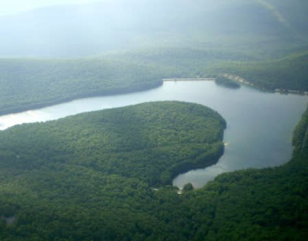 aerial view of Yellow Breeches Creek