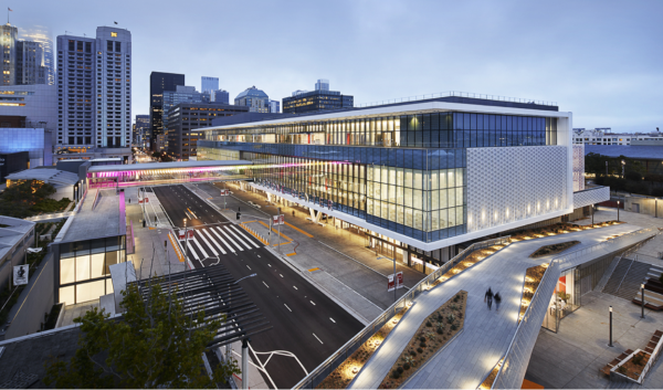 The newly renovated Moscone Center in San Francisco
