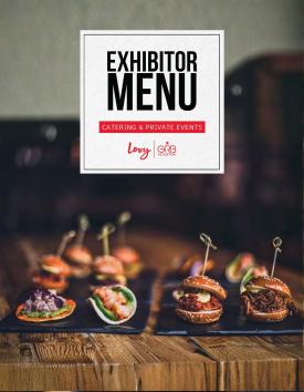 Levy Exhibitor Menu 2026 Update