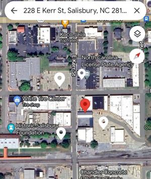 Picture of map showing parking options