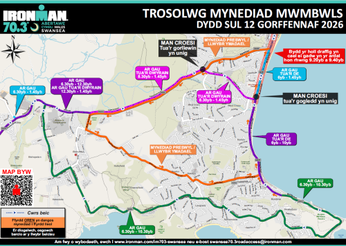 IRONMAN Trosolwg Mynediad Mwmbwls