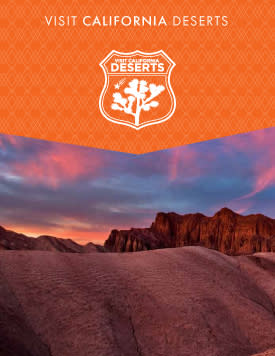 Brochure cover for California Deserts.