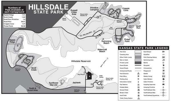 Hillsdale State Park Map