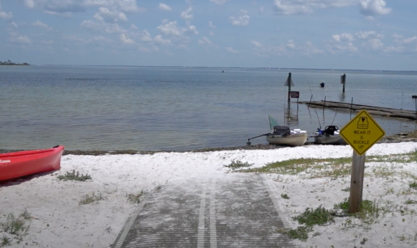 Kayak launch at T.H. Stone Memorial State Park