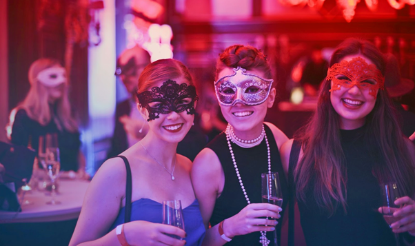 A group of woman at a party