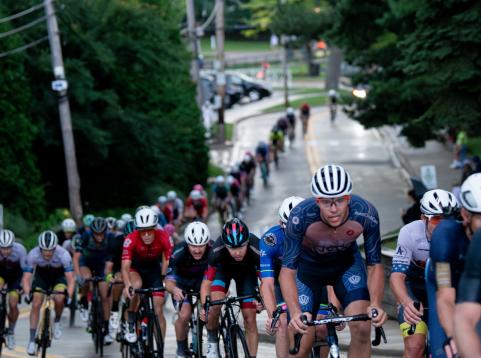 Cyclists at Tour of Lake Ellyn Race