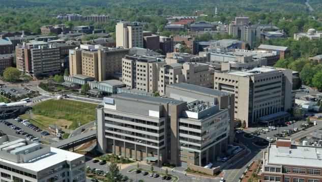 UNC Hospitals aerial view