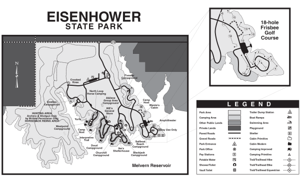 Eisenhower State Park Map