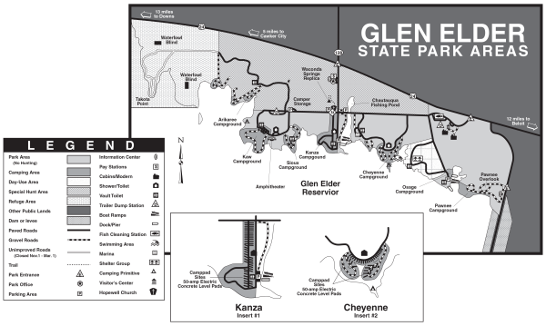 Glen Elder State Park Map