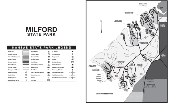 Milford State Park Map