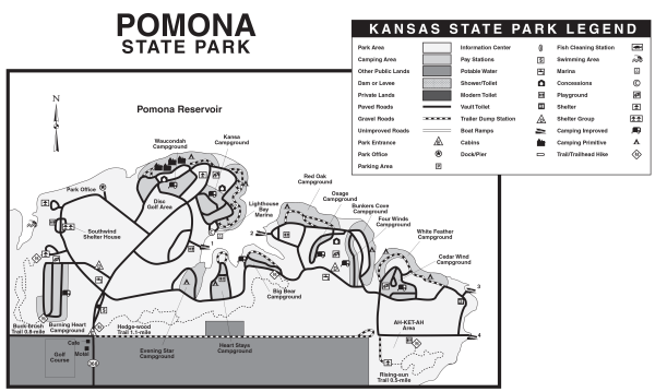 Pomona State Park Map