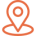 Location pin icon orange