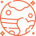 Pluto icon orange