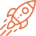 Space icon orange