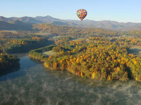 See Beautiful Aerial Views of Asheville’s Fall Colors
