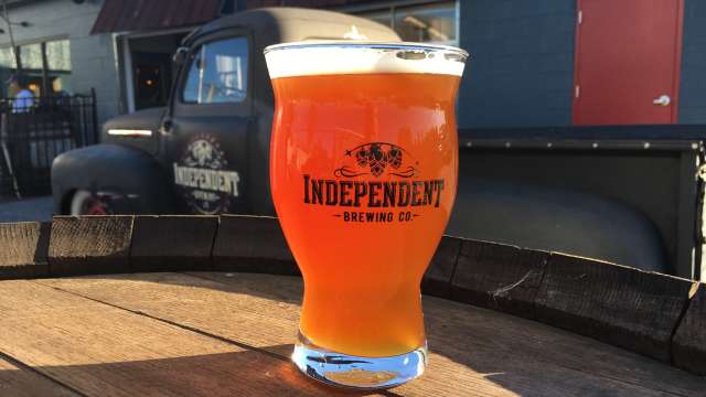 Independent Brewing Co Beer Glass