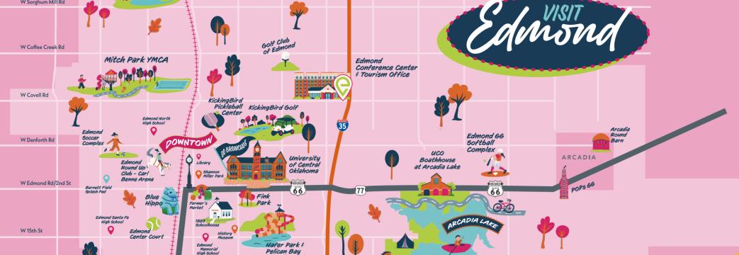 Edmond Attractions Map