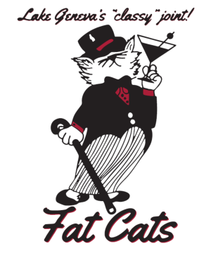Logo for Fat Cat's lounge.