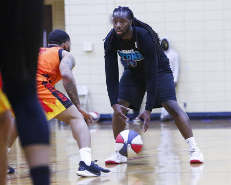 Kendric Lee, owner and trainer at Southern Impact, knows a thing or two about basketball. He plays for the Indiana Lyons in the American Basketball Association! (Photo by Antonio Toppin)