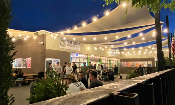 street view of Tioga brewery outdoor patio