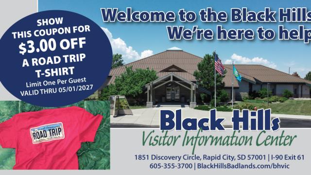 Black Hills Visitor Information Center Coupon
