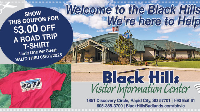 Black Hills Visitor Information Center Coupon