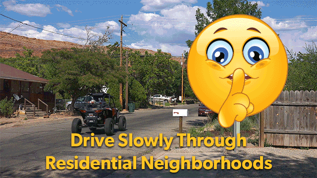 drive slowly