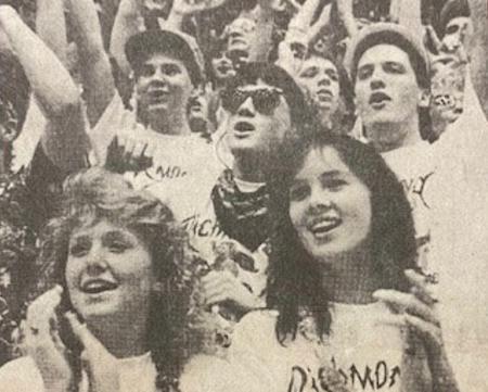 An old newspaper picture of me as part of the Bleacher Creatures in Richmond