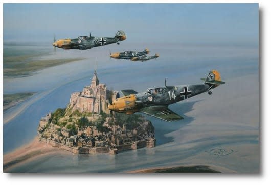 Painting by Robert Taylor of</p>
<p class=