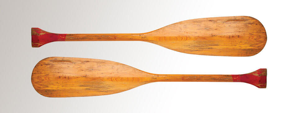 oars on white background