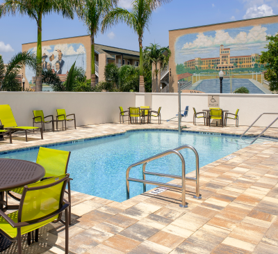 Handicap Access Pool Lift at SpringHill Suites in Punta Gorda, Florida