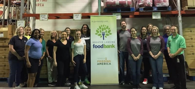 GLCVB Services at the Greater Lansing Food Bank